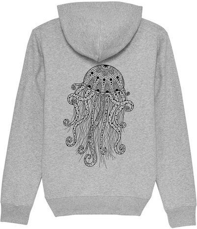 vis wear Yoga Qualle Unisex Premium Hoodie aus Bio-Baumwolle