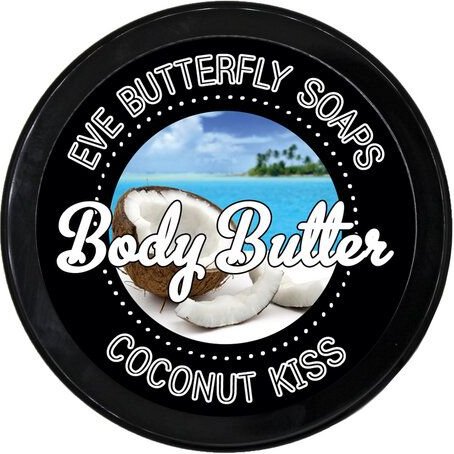 Eve Butterfly Soaps Shea Body Butter "Coconut Kiss"
