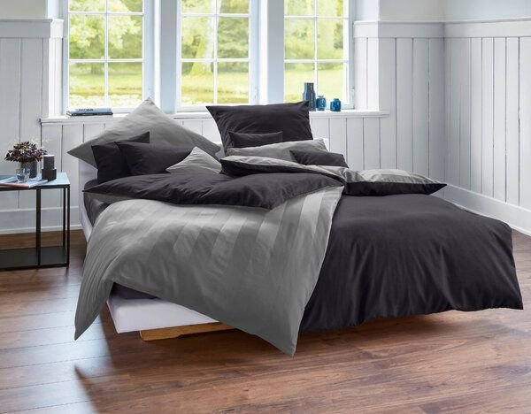Cotonea Bio Edel-Biber/Satin-Wendebettwäsche Tandem