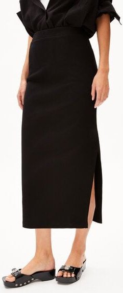 ARMEDANGELS AZITAA RIB MIDI SKIRT - Damen Ripp-Jerseyrock aus Bio-Baumwoll Mix