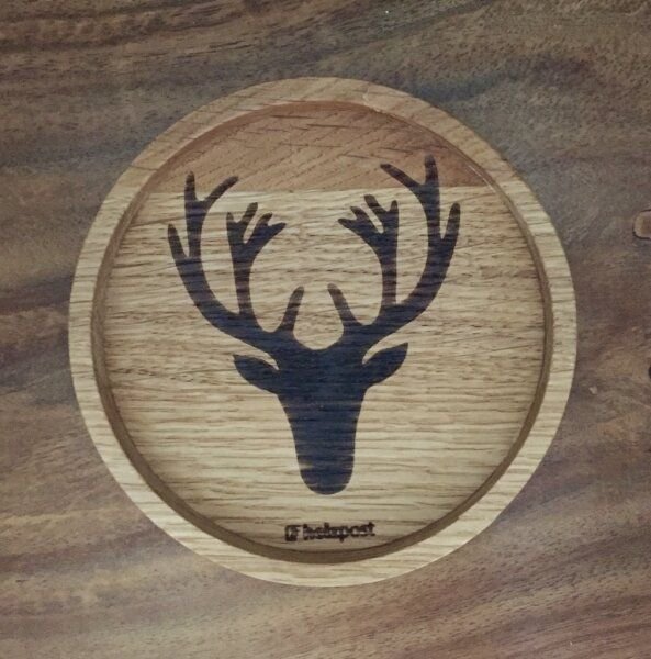 holzpost Untersetzer aus massiver EICHE