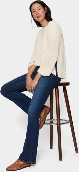 FUTURE:PEOPLE. 01:02 BOOTCUT - MID WAIST- Damen Jeans aus weichem Stretch-Denim aus Bio-Baumwoll-Mix (30102 0 1008)