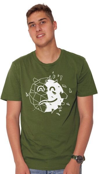 HANDGEDRUCKT "Sei optimistisch" Männer T-Shirt