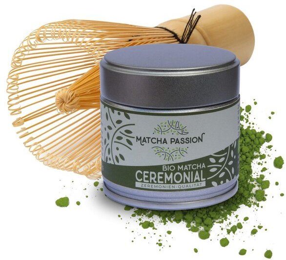 Matcha Passion Bio Matcha Ceremonial 30g Dose | mit oder ohne Zubehör