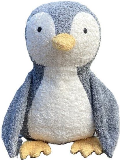 Efie Bio-Kuscheltier Pinguin groß – Bio Baumwolle (KBA), recycelte Füllung, waschbar & Allergiker geeignet – nachhaltig ...