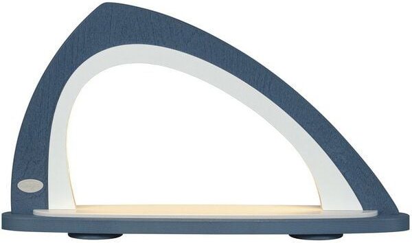 Weigla® Holzkunst Moderner asymmetrischer Schwibbogen zum Selberbestücken NEU mit LED