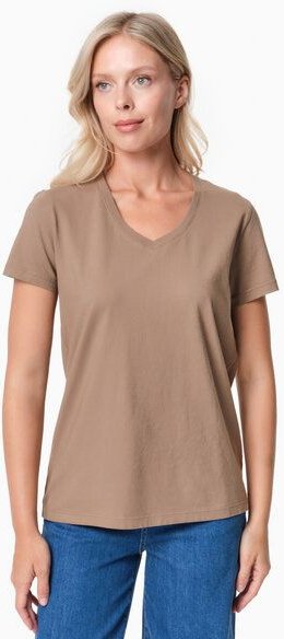 ORGANICATION TESSA | Basic T-Shirt aus Bio-Baumwolle mit V-Ausschnitt