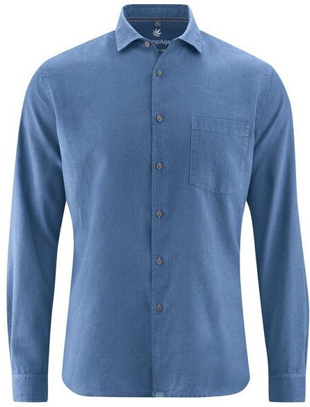 HempAge Herren Freizeithemd Hanf/Bio-Baumwolle