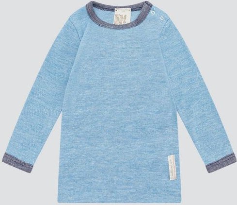 Thumbnail - comazo|earth Baby Shirt langarm aus Wolle-Seide Mix | GOTS zertifiziert