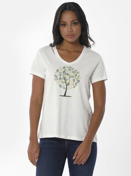 ORGANICATION T-Shirt aus Bio-Baumwolle mit Baum-Print