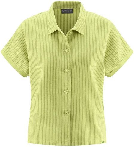 HempAge Kurzarm-Bluse Hanf/Biobaumwolle
