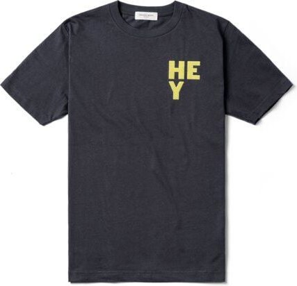 FANTASTIC REALITY STUDIOS HEY INK GREY BOXY T-SHIRT – Bio-Baumwolle, Unisex