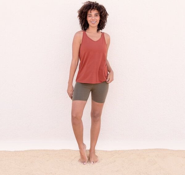 Jaya BETTY TENCEL - Damen - Basic-Top aus TENCEL Lyocell/Biobaumwoll-Mix mit Spaghettiträger