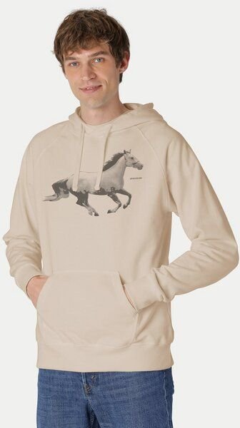 Peaces.bio - handbedruckte Biomode Bio-Herren-Kapuzensweater Horsepower