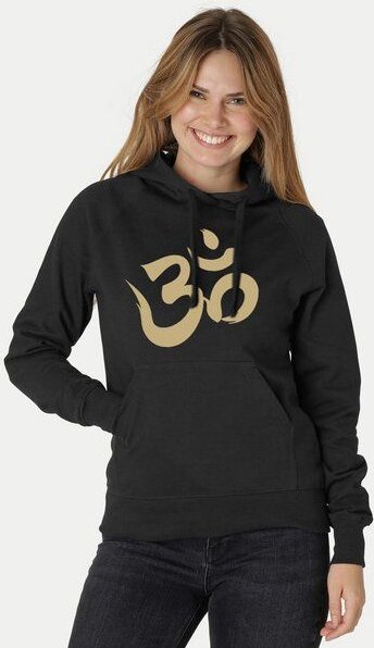 Peaces.bio - handbedruckte Biomode Bio-Damen-Kapuzensweater Om