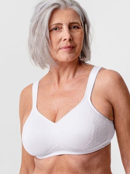 erlich textil Henriette bügelloser BH mit Spitze aus Bio-Baumwolle, made in Europe