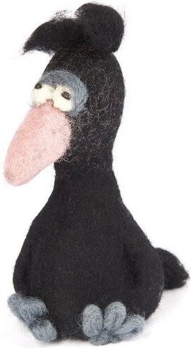 short'n'pietz Rabe als Filz Eierwärmer