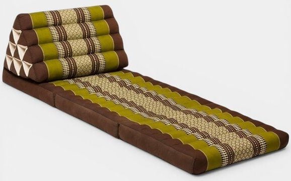 Der Lindwurm Thai Yogamatte- Dreieckskissen mit Kapokfüllung