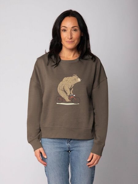 watapparel Sweatshirt Frauen Fahrradbär