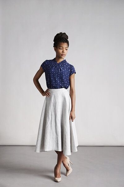 Skrabak Tellerrock hellgrau