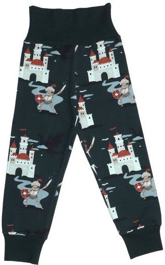 Baby Krabbelhose GOTS-zertifiziert aus Bio-Baumwolle dunkel mit Tier-Motiv – Walkiddy