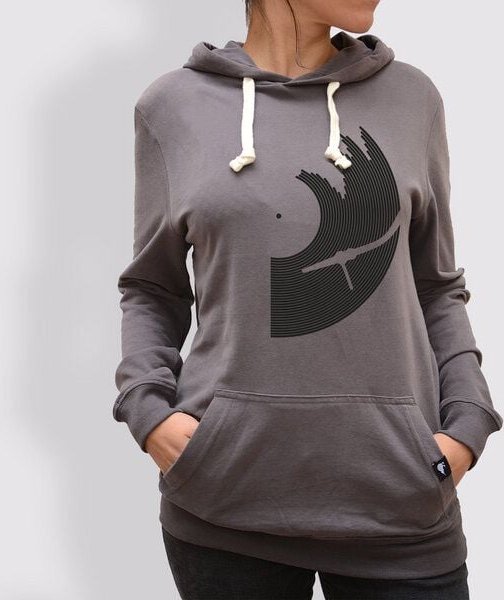 little kiwi Damen Hoodie, "Vinyl"
