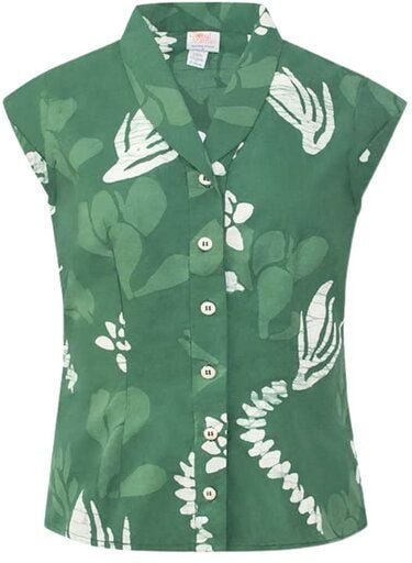 Global Mamas Bio Bluse - RETRO - Forage