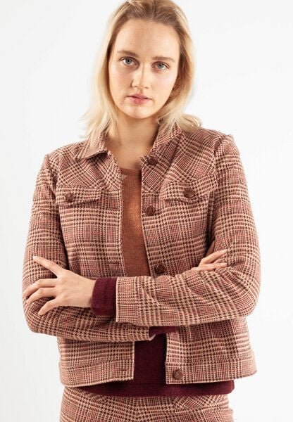 Thumbnail - Alma & Lovis Karo-Blazerjacke aus Bio-Baumwolle | Check Jacke