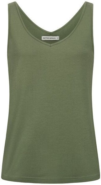 NATIVE SOULS Lyocell Damen V-Neck Top