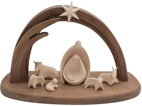 4betterdays Komplettset Krippe ‘Heilige Nacht’ | 8-teilig | Made in Südtirol