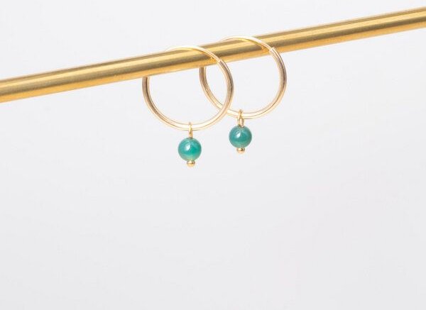 fejn jewelry Creole 'gemstone hoop'