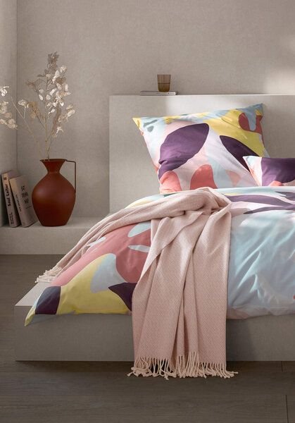 hessnatur Peached Perkal Bettwäsche Set TALVI aus reiner Bio-Baumwolle