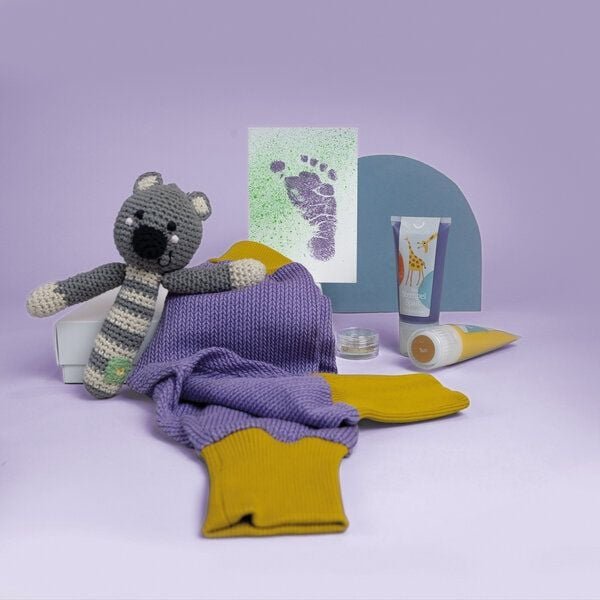 KINDACUTE Baby Fußabdrücke & Erinnerungen zur Geburt schenken: Babybox Viva La Vida