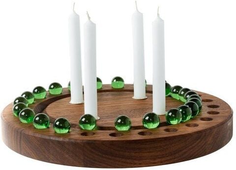 klotzaufklotz Adventskalender und Adventskranz mit Baumkerzen