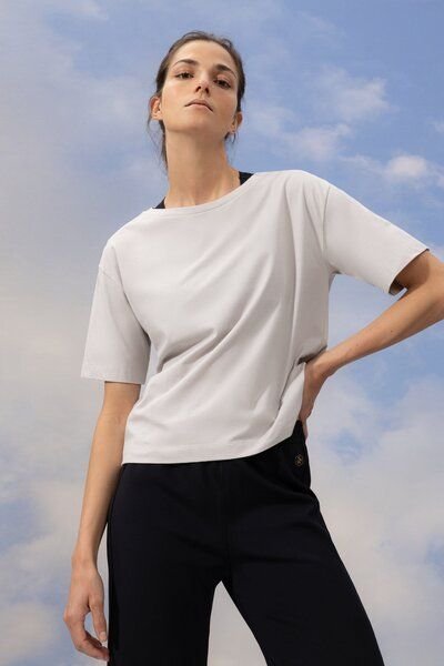 Soulwear Oversized Yoga T-Shirt Natural aus Bio-Baumwolle