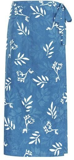 Global Mamas Bio Wickelrock - LONG WRAP - Forage Stone Blau / Charcoal Grau