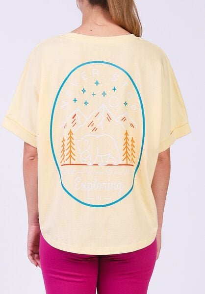 watapparel Oversize T-Shirt Frauen Never stop exploring