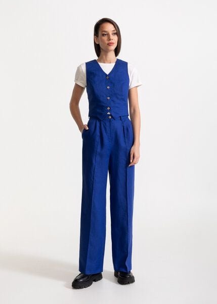 De IONESCU Das "Figa“ Set aus 100% Leinen, Hose und Weste