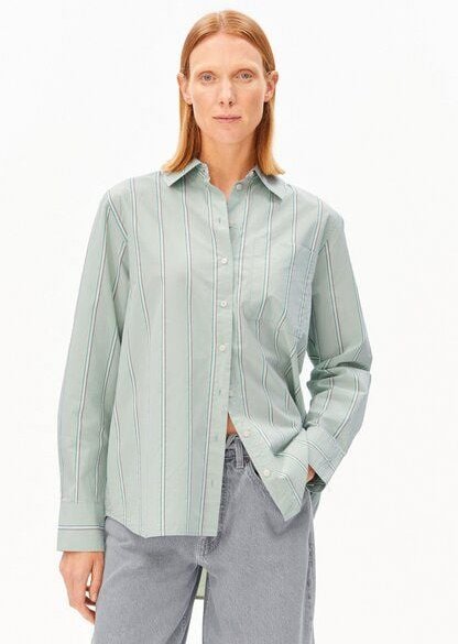 Thumbnail - ARMEDANGELS STRIPE LOOSE Damen Bluse aus Bio-Baumwolle