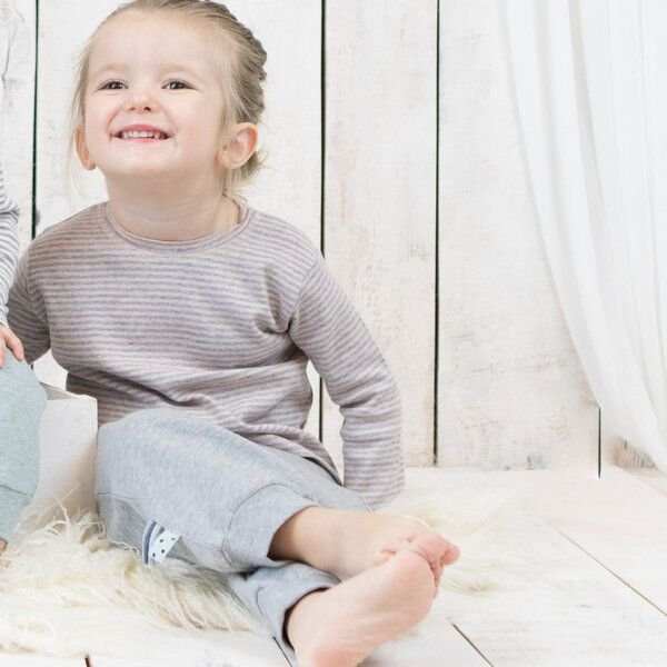 Baby Langarm T-shirt, gestreift 'OrganicEra' aus Bio Baumwolle