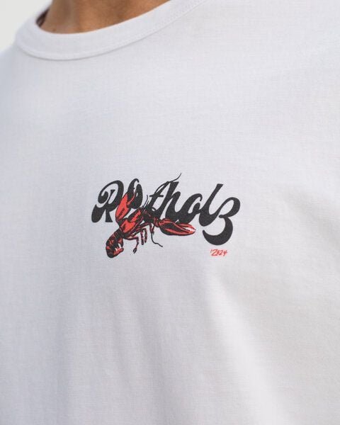 Rotholz Lobster Logo T-Shirt aus Bio Baumwolle