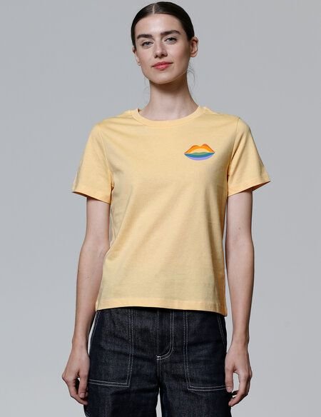 watapparel T-Shirt Frauen Kuss Kuss