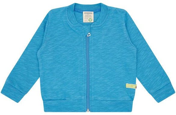 loud + proud Babys & Kinder Collegejacke Slub Jersey, GOTS zertifiziert