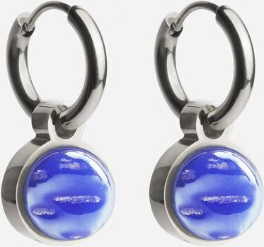 ALEXASCHA Silber Creolen mit Anhänger | Mix & Match