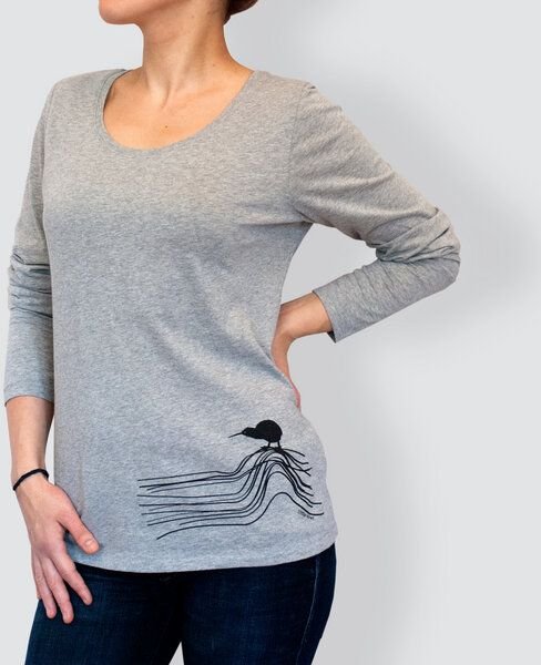 little kiwi Damen Longsleeve, "Kiwis Abenteuer"