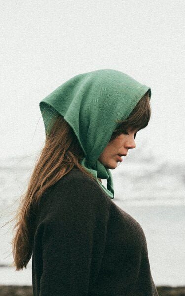 Kopyto BIRUANG Bandana Halstuch 100% Merinowolle RWS-Zertifiziert Ökologisch Unifarben