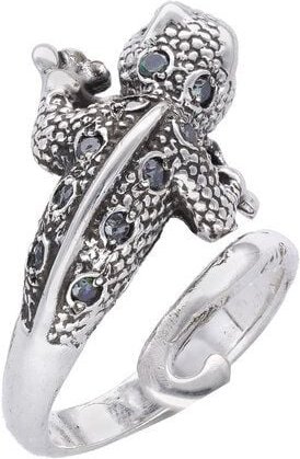 pakilia Silber Ring Chamäleon Fair-Trade und handmade