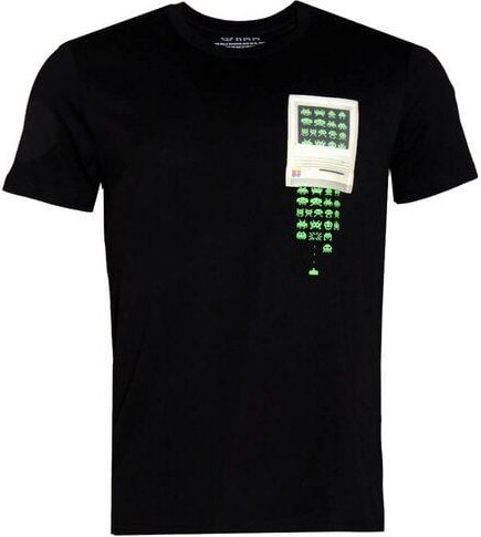 FÄDD Herren T-Shirt Rundhals Bio-Baumwolle "Spaß Eindringlinge BT" Schwarz