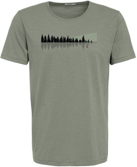 GREENBOMB Print T-Shirt Nature Ice Fishing