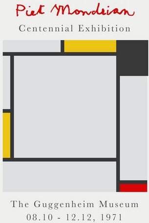 Photocircle Poster / Leinwandbild - Piet Mondrian – Centennial Exhibition